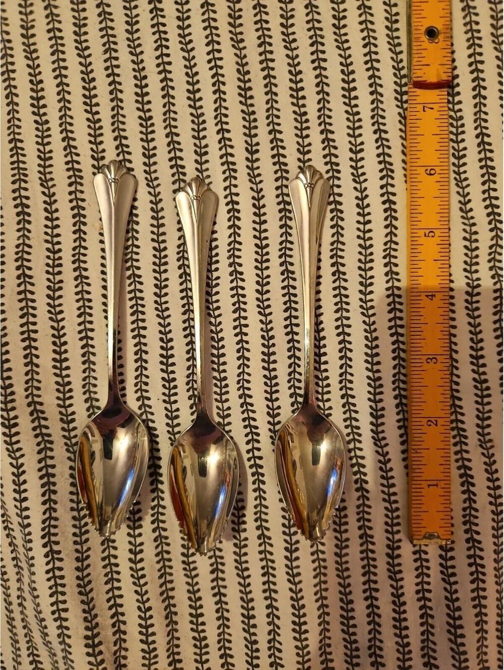 3 Onieda Stainless Greatfruit Spoons